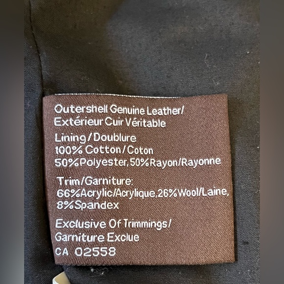 DANIER*Ladies Off White Leather Hooded Bomber Jacket*Size XXS*Designed in Canada - Picture 6 of 6